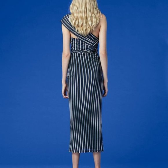 Diane von Furstenberg Strapless Draped Front Night Out Dress - Picture 3 of 8